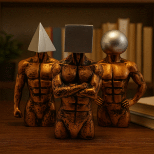 LEAFYLUXE The Thinker’s Trio – Sculptural Expression of Mind, Matter & Mystery